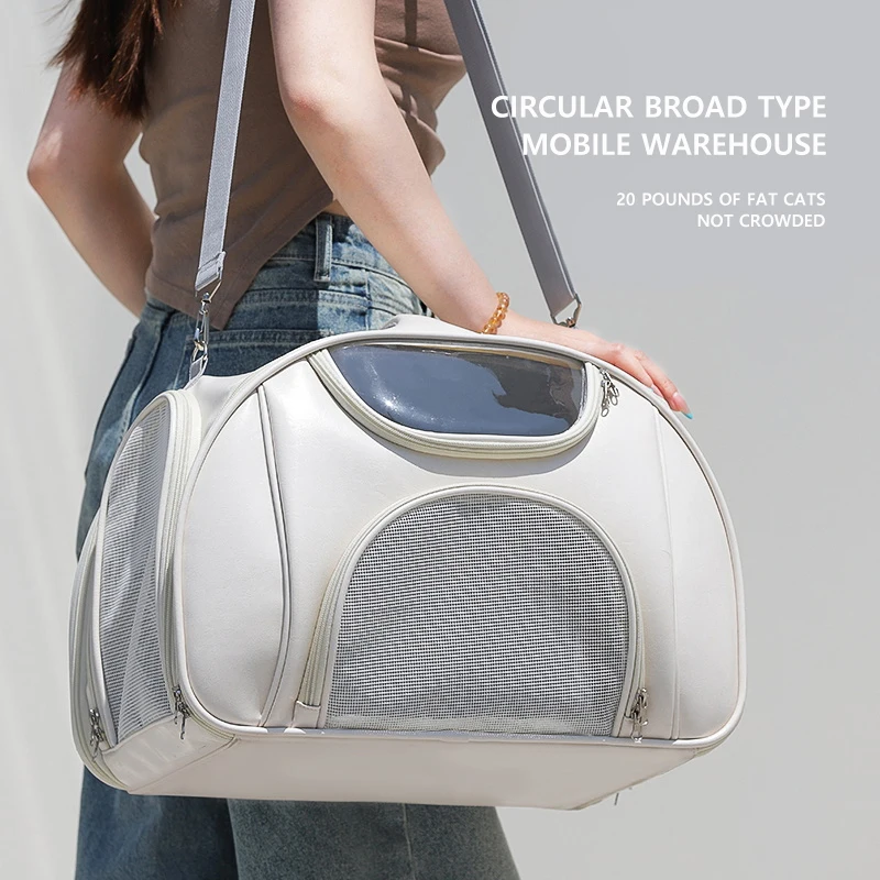 HOOPET Mochila transportadora para mascotas expandible todo en uno - Bolsa de flujo de aire XXL para gatos y perros pequeños, bolsa de viaje liviana Oxford 600D con - imagen 5