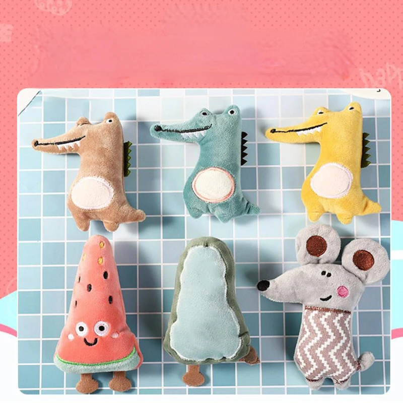 Juguetes de dibujos animados Kawaii para mascotas, juguetes de entrenamiento para masticar, con forma de Animal, perros pequeños y medianos, regalo para niños - imagen 2