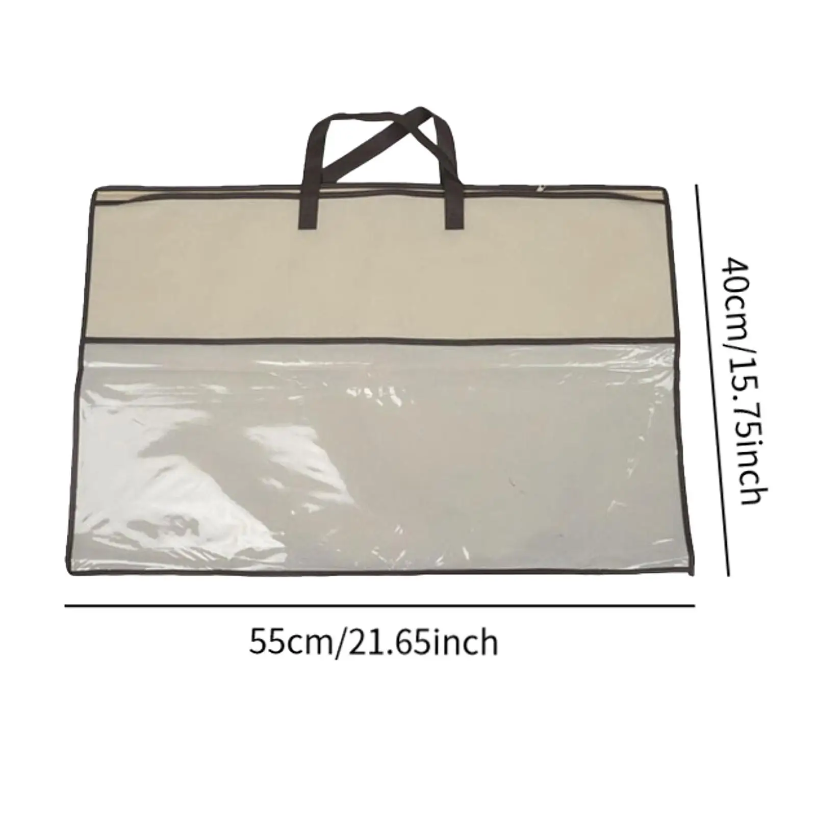 Pillow Storage Bag Home Organizer Versatile Clear Zippered Dustproof Tote Bag Packing Organizer for Beddings Clothes Sweaters