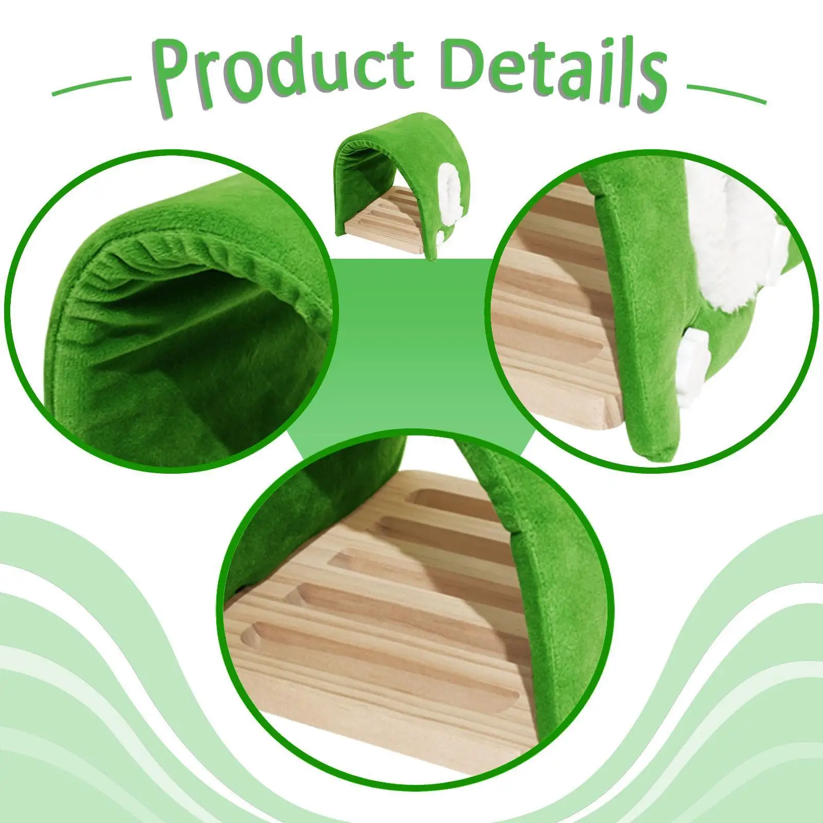 Casa nido de pájaro de invierno de terciopelo de felpa, cama cueva colgante acogedora para loro, cacatúa, Lovebird, Finch, Animal PEQUEÑO - imagen 4