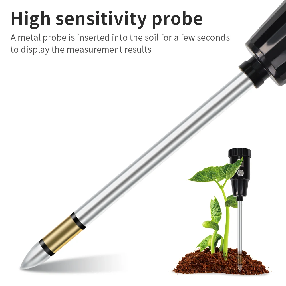 Medidor portatil de humedad y pH del suelo para jardin y plantas - imagen 3