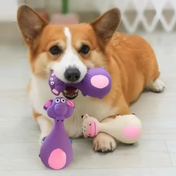 Juguetes masticables chirriantes para perros pequeños y medianos