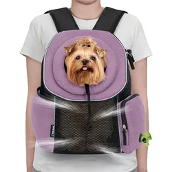 Mochila pecho transpirable cómoda para gatos y perros pequeños