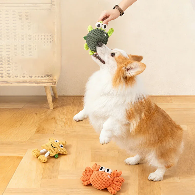 Juguete para perros de peluche - mordida resistente y limpieza dental - imagen 4