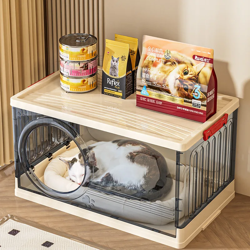 Casa interior para gatos, cama para gatos y gatitos, accesorios de comida para gatos, gabinete de almacenamiento, muebles para gatitos, casas para cachorros y perros pequeños - imagen 2