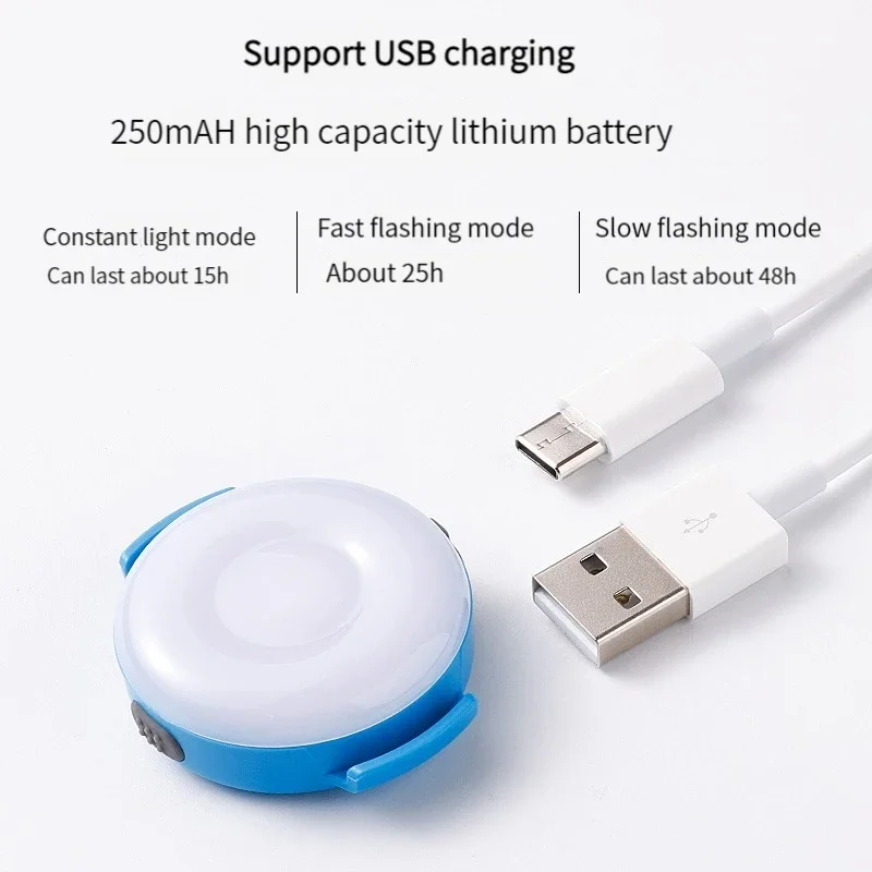 Luz Led de seguridad para perros, 3 modos, noche al aire libre, recargable por USB, luz LED para perros, Collar para mascotas, arnés, correa, accesorios - imagen 3