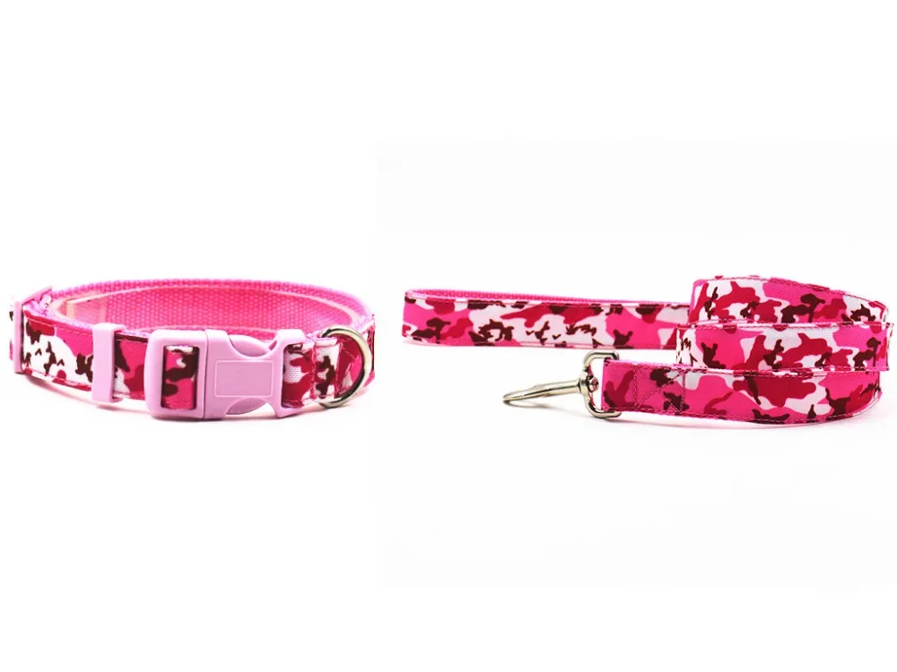 Collar camuflaje rosa para perros pequeños – Diseño de lujo