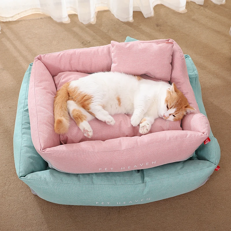 HOOPET-cama Universal para gatos, colchón para dormir para las cuatro estaciones, suministros para mascotas, perrera, Corgi - imagen 4