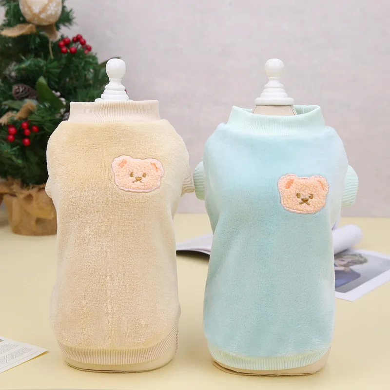 Ropa de invierno para perros pequeños, chaleco de lana suave y cálido para mascotas, chaqueta para cachorros, Bulldog Francés, Chihuahua, trajes, abrigo de Yorkshire para perro - imagen 4