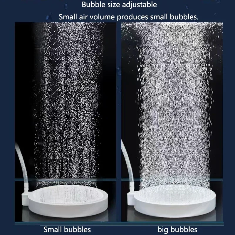Bandeja Nano de burbujas de baja presión para pecera, bandeja de aumento de oxígeno, bandeja de Gas atomizada, piedra de burbujas, 35mm, 50mm, 80mm, 1 unidad - imagen 4