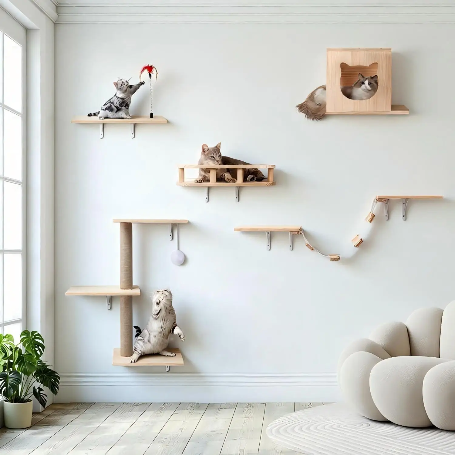 Rascadores para gatos y árbol felino elegante: lo mejor en accesorios - imagen 4