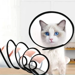 Previene la mordedura, cubierta protectora transparente para perros y gatos, curación de heridas, baño, cono de aseo, Collar médico protector para perros y mascotas