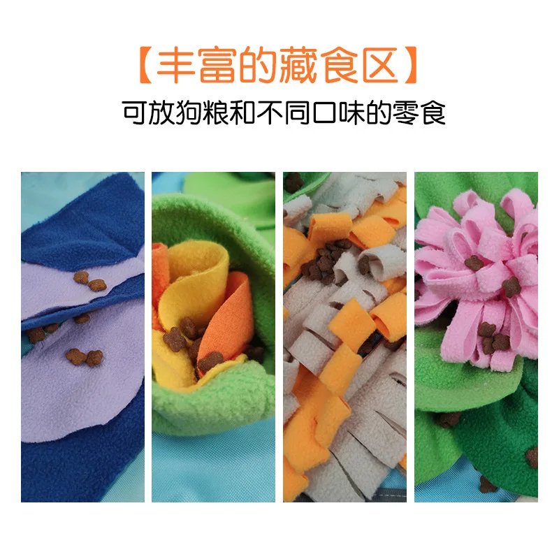 Nueva estera para olfatear mascotas, juguete para perros, estera de juego, productos para mascotas, suministros para perros, juguete para morder de 48x48cm, almohadilla para olfatear creativa - imagen 4