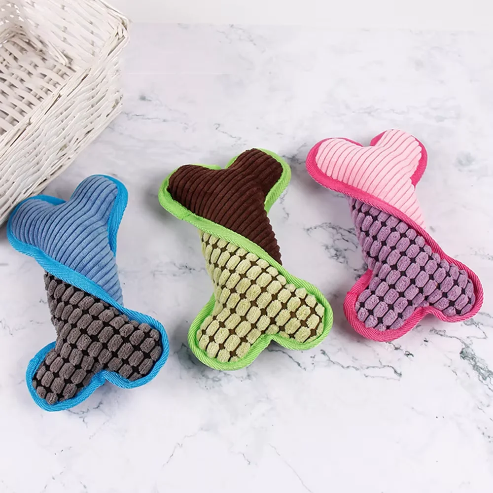 Perro crudo relleno, juguetes de peluche Vocal para chirriadores, hueso para perros resistentes a mascotas, cachorros pequeños, huesos interactivos, mordedura de perro, juguete para masticar, proveedor - imagen 2