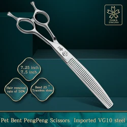 Tijeras profesionales VG10 para gatos y perros – Mango ergonómico