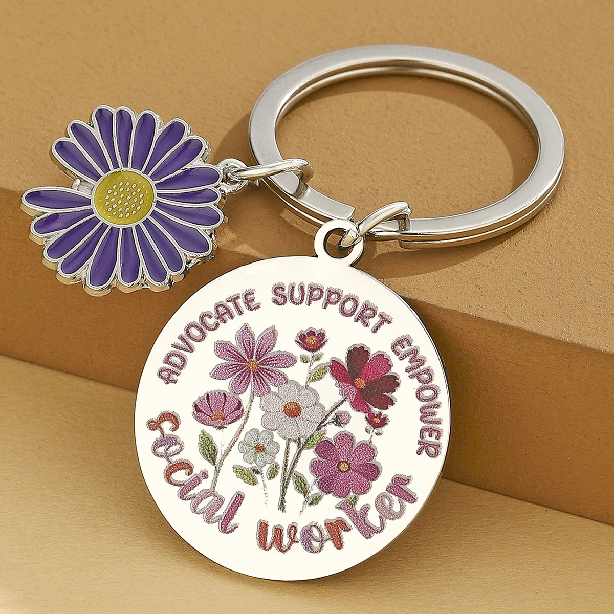 Regalos para trabajadores sociales para mujeres, llavero para compañeros de trabajo, regalos de agradecimiento para trabajadores sociales escolares, llavero para trabajadores