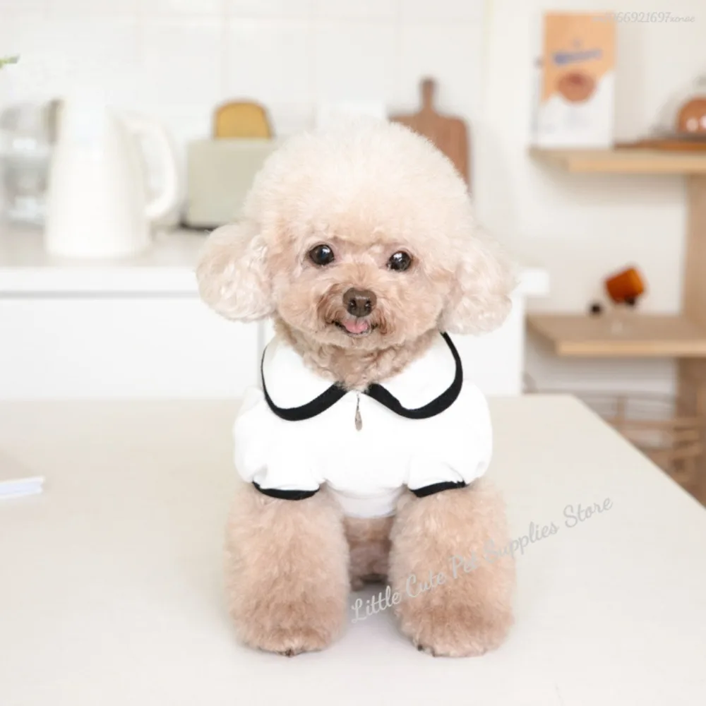 Abrigo inferior con solapa para cachorro, camisa para perro, camiseta para mascota, ropa para perros y gatos, ropa para mascotas, ropa de peluche, forro superior, ropa para cachorros, chaleco para perros