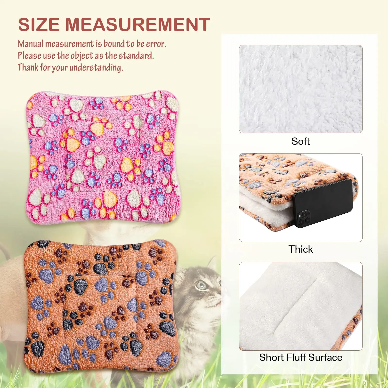 Estera gruesa de franela para perros y gatos - imagen 4