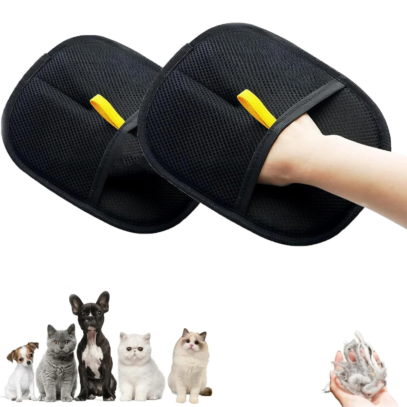 Guantes de aseo para mascotas de doble cara, guantes de aseo para gatos, guantes de aseo para mascotas para perros, guantes para quitar el pelo de mascotas, guantes versátiles para mascotas - imagen 5