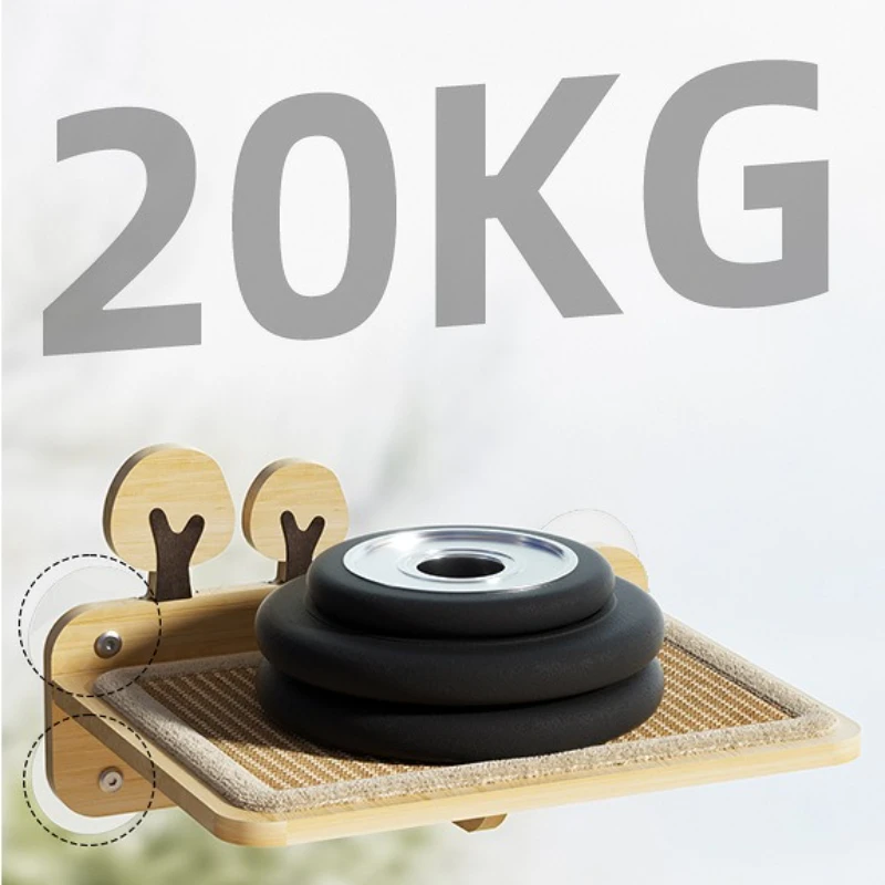 Árbol para gatos montado en la pared, accesorios para gatos, cama, plataforma para saltar, árboles trepadores, sacapuntas para gatos, poste rascador para gatos, hamaca - imagen 3