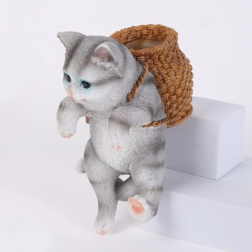 Ornamento de tanque de peces de moda, paisajismo, lindo acuario, mochila colgante, decoración de gato - imagen 2