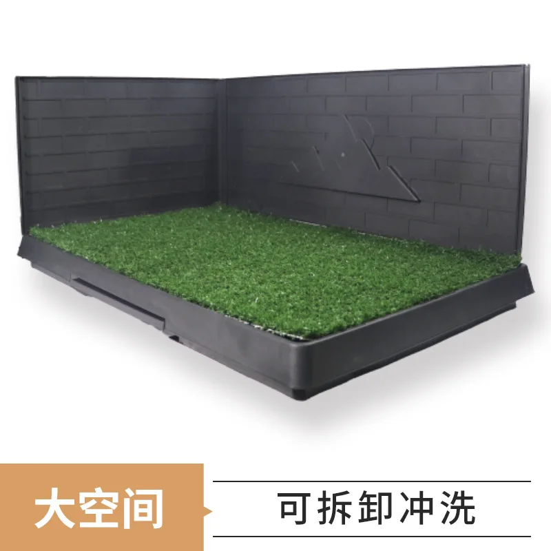 Inodoro para perros con césped artificial y valla absorbente - imagen 4