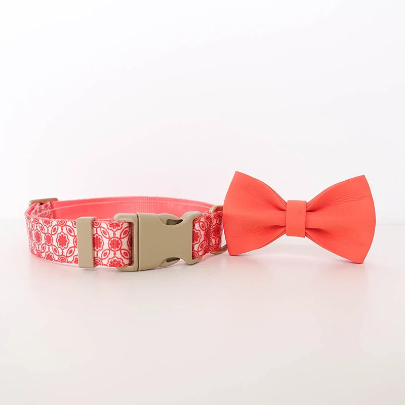 PLATTCO Collar para mascotas grabado con láser, suministros para perros, placa con nombre para cachorros con logotipo personalizado antipérdida cortada en papel rojo, 5 tamaños PDC344 - imagen 4