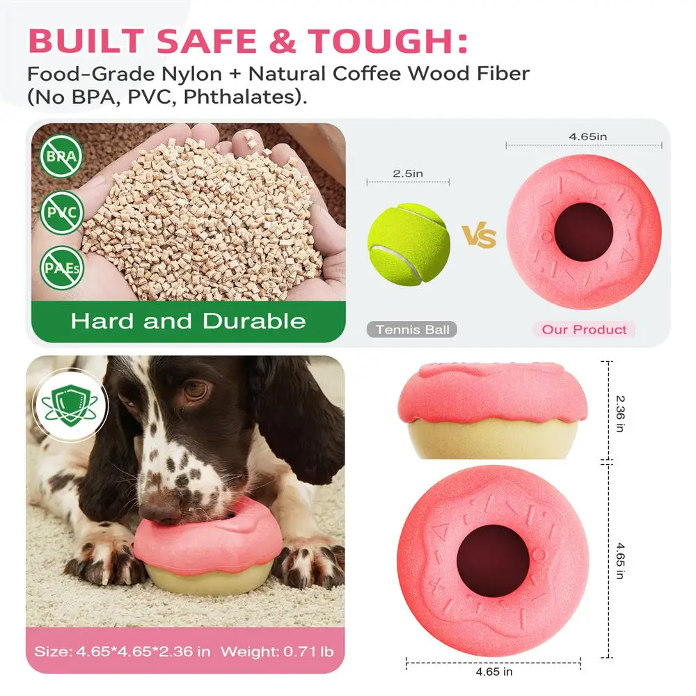 Juguetes masticables para perros grandes - reduce ansiedad con premios - imagen 2