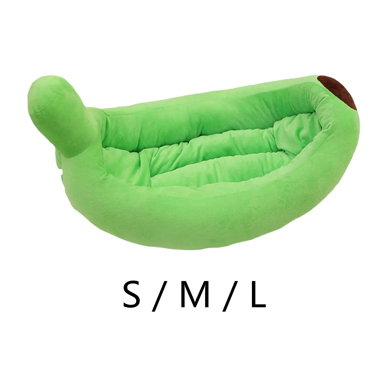 Cama nido para perros con forma de plátano para mascotas de pequeñas a medianas, nido para mascotas para todas las estaciones - imagen 2