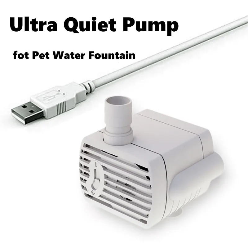 Bomba de agua para gatos con iluminación, recordatorio, bomba de agua ultrasilenciosa, detener funcionar sin agua, evita que se seca durante la fuente de agua para mascotas