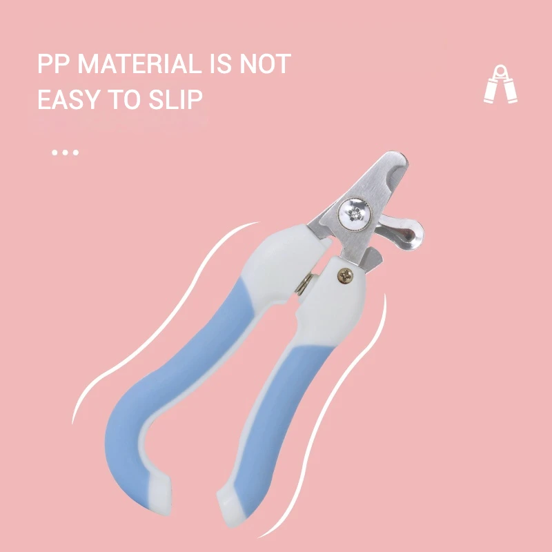 Juego de cortaúñas para mascotas con lima, cortauñas de acero inoxidable para perros con protector de seguridad, mango antideslizante, suministros para mascotas - imagen 3