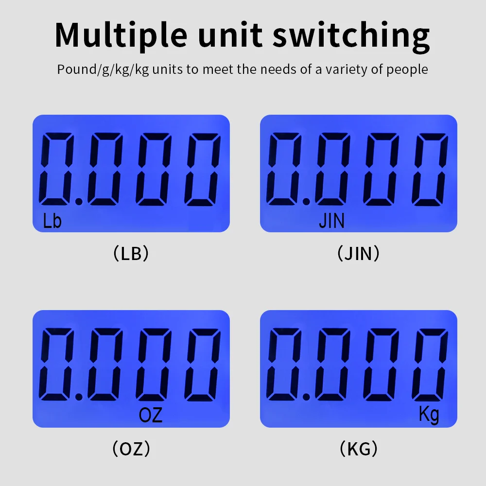 Mini báscula colgante de 45kg/10g, báscula Digital para maleta, balanza electrónica portátil de pesaje, Kg Lb Oz Jin, báscula para anzuelo de pescado - imagen 2