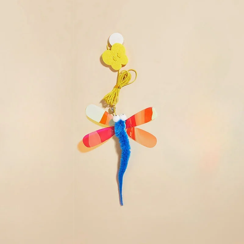 Juguete colgante para gato, puerta colgante, cuerda elástica, palo para gato, suministros para mascotas de plumas para gatos y perros - imagen 5