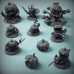 Figuras miniatura monstruos Halloween – Resina para juegos de rol