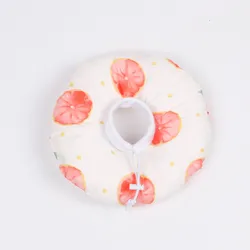 Collar isabelino para gatos y perros con diseño de fruta