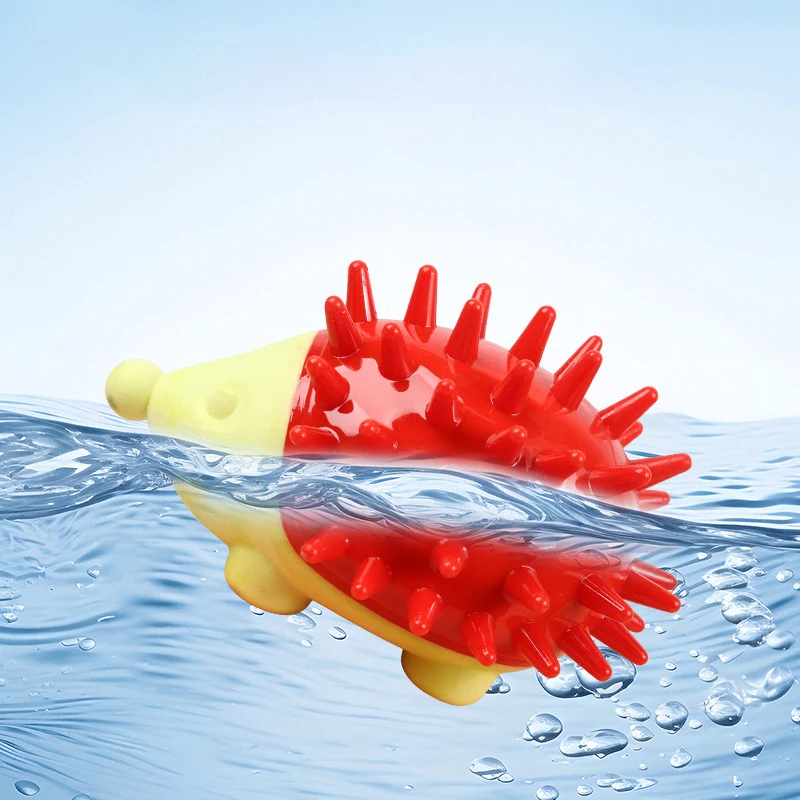 TPR-juguetes duraderos para masticar para perros, juguetes con chirrido en forma de Animal, resistente a mordeduras, juguete de limpieza de dientes para cachorros, accesorios para perros - imagen 4