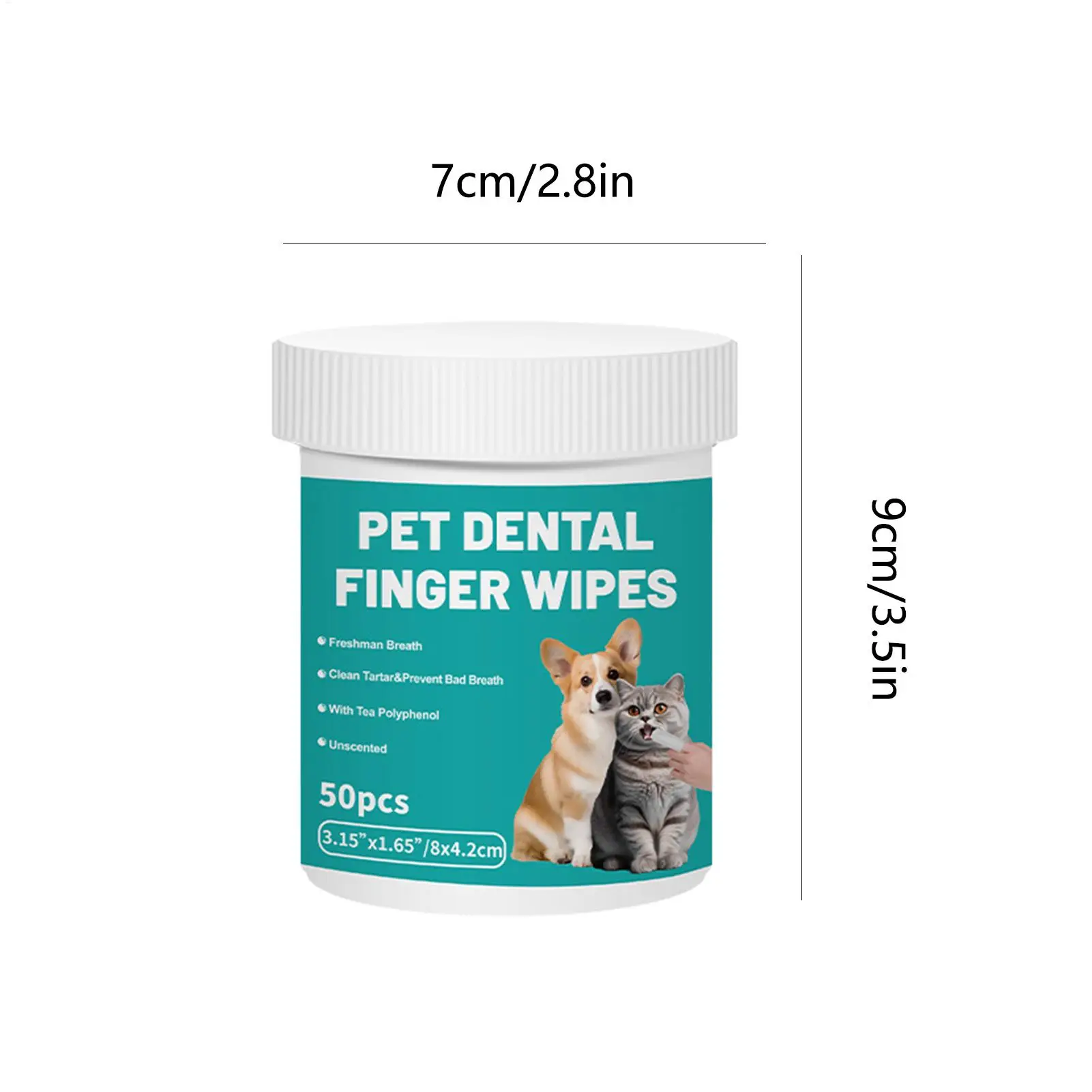 Toallitas dentales para perros y gatos contra el mal aliento - imagen 5