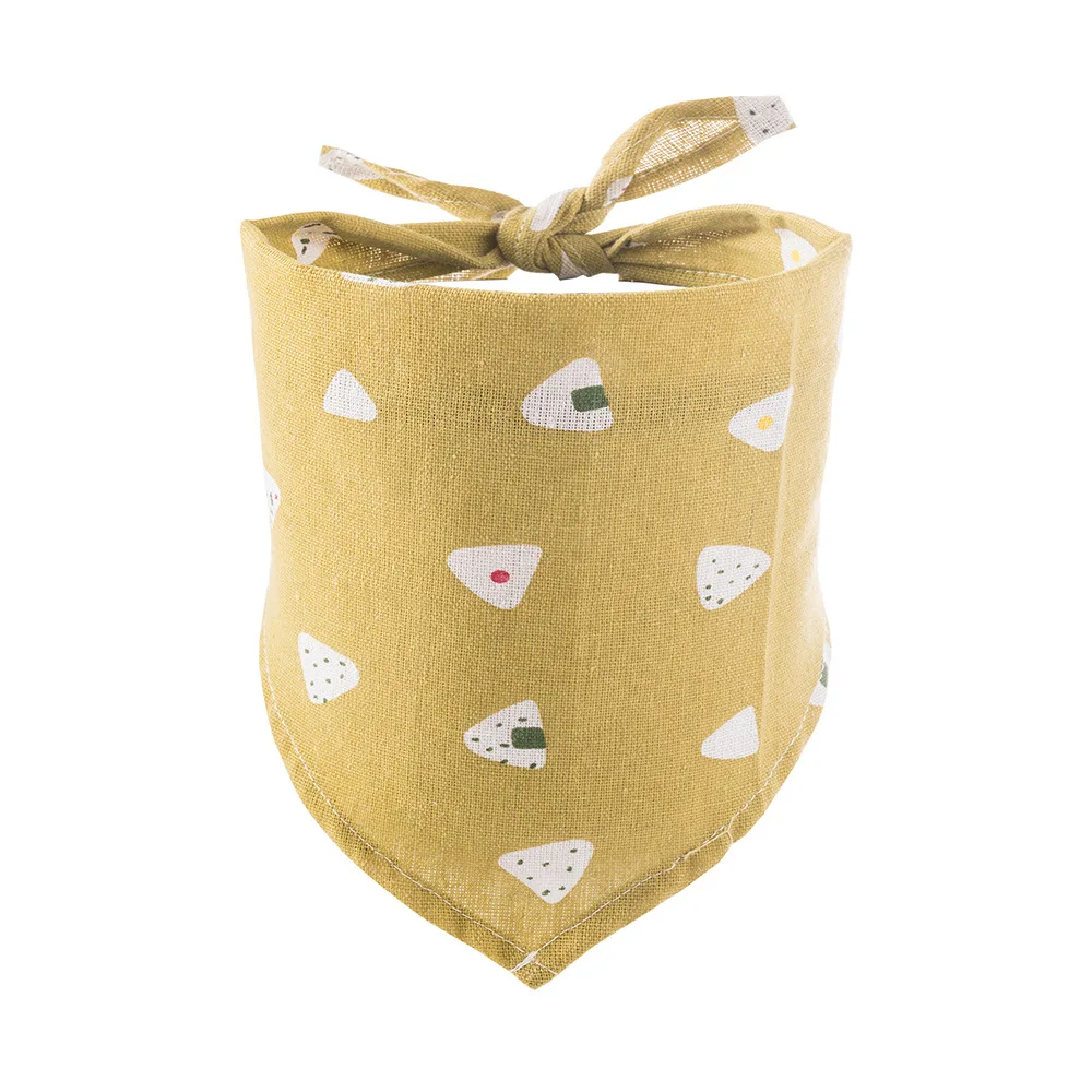 1 pañuelo para mascotas, bufanda para perro, Collar para gato, babero para perro pequeño, bufanda para cuello con estampado de bola de arroz - imagen 5