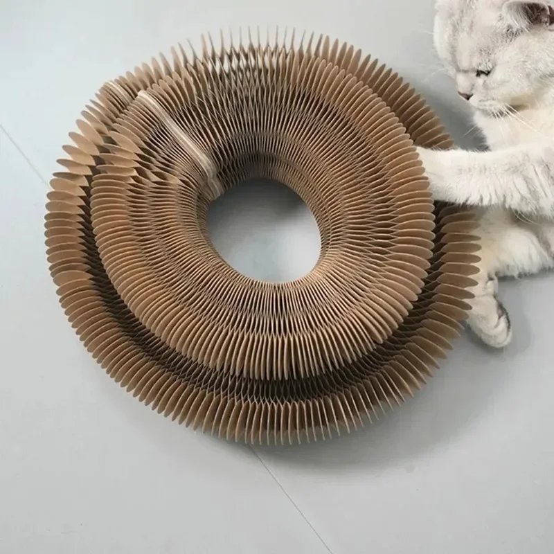 Acordeón para gatos, órgano mágico, tablero rascador para gatos, pelota de juguete para gatos, rascador para gatos, gatito Kurlz, juguete para gatos - imagen 2