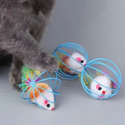 Ratón interactivo para gatos – Juguete masticable y divertido
