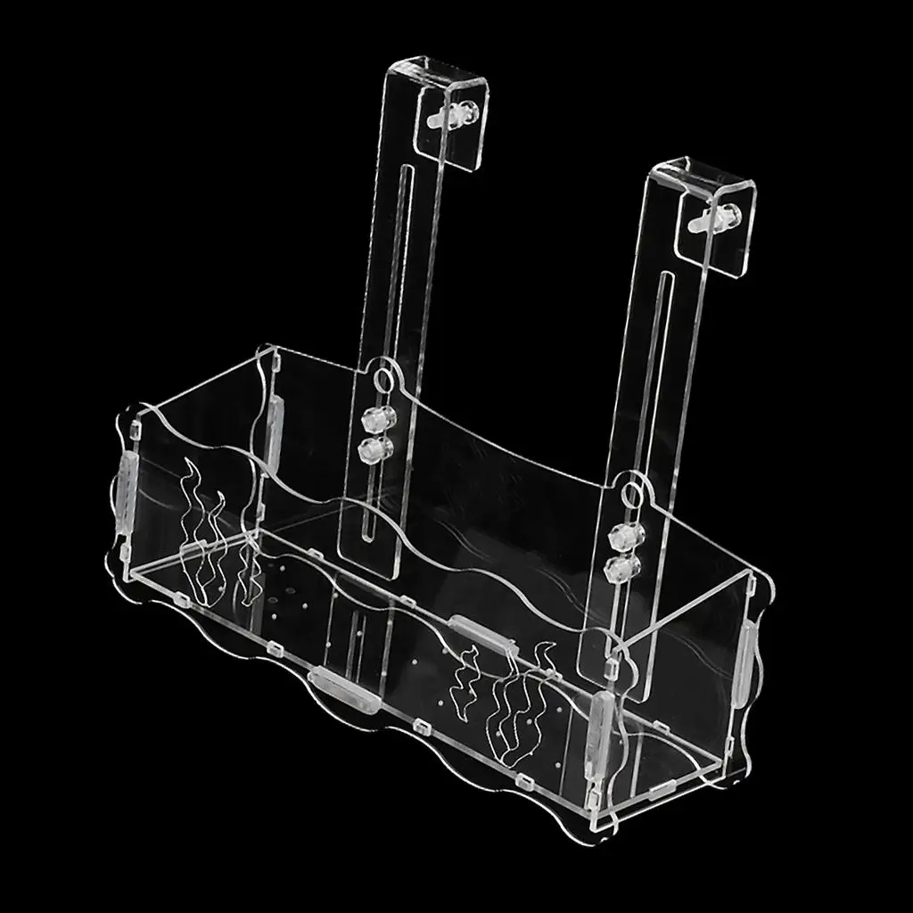 Acrylic Aquatic Plant Cup Pot Holder Aquarium Live Plant Glass Pot