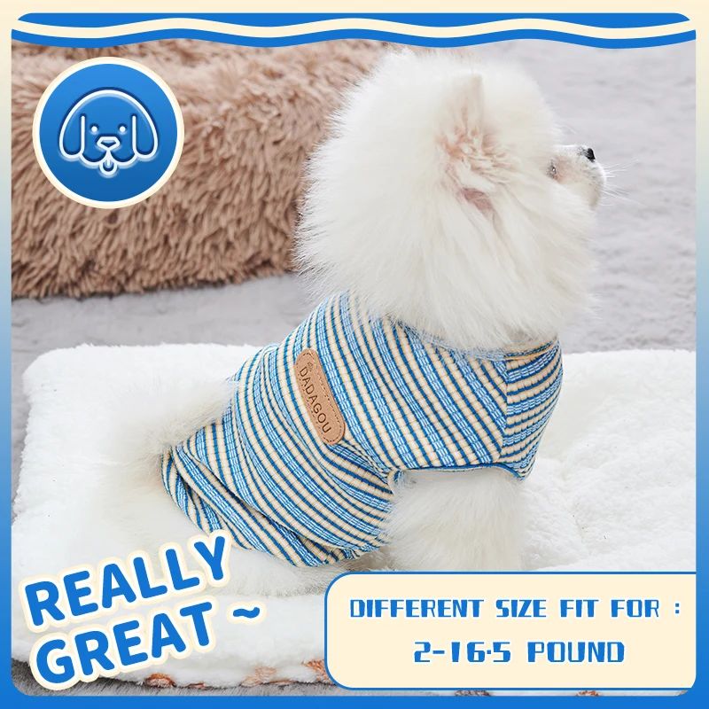 Ropa de verano para mascotas, Chaleco de punto para perros pequeños, camiseta transpirable para cachorros, vestido lindo de moda para gatos - imagen 3