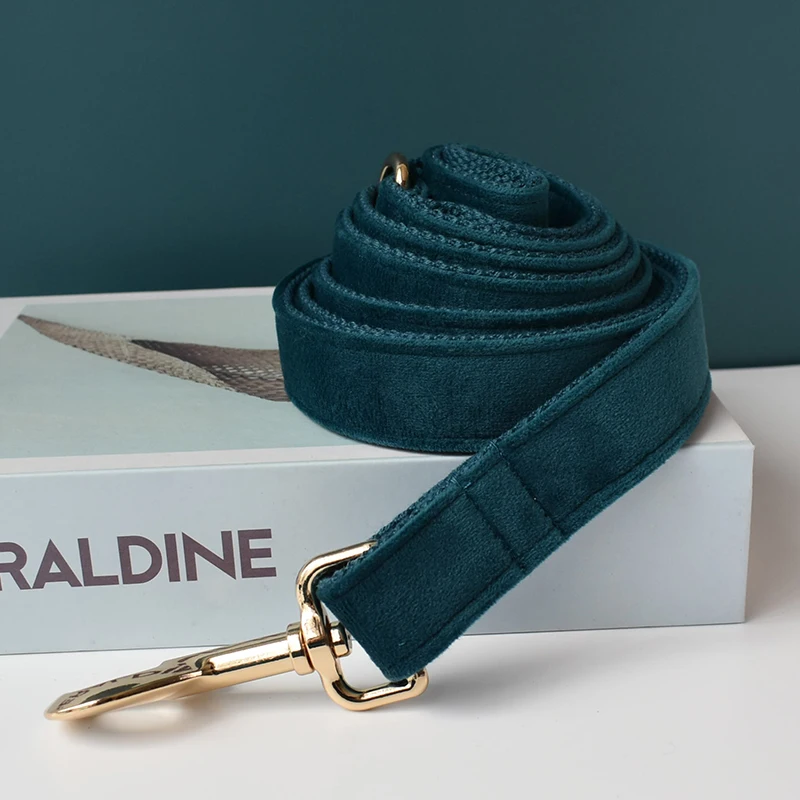 Bluecolar de pavo real personalizado, tela de calidad de terciopelo para perros pequeños, medianos y grandes, piezas de Metal personalizadas, accesorio para mascotas, franela 30 - imagen 2