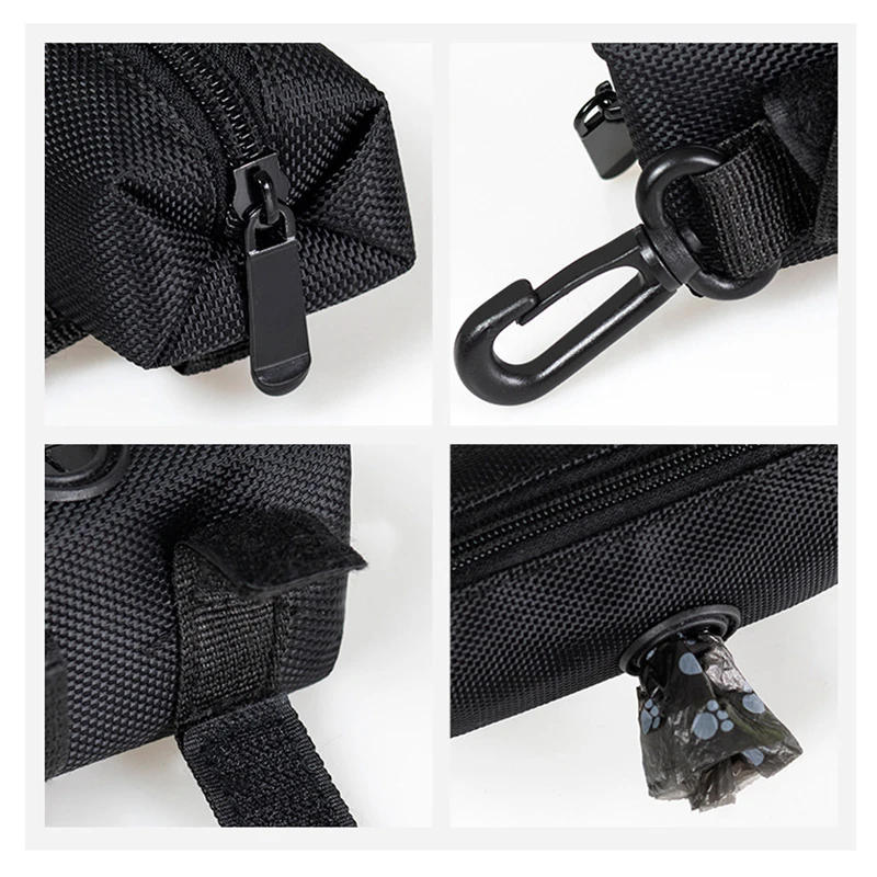 Soporte para bolsa de caca de perro, accesorio de correa, Mini bolsa de basura de viaje ajustable, dispensador de bolsas de caca de residuos de perros, Herramientas de limpieza para mascotas - imagen 5