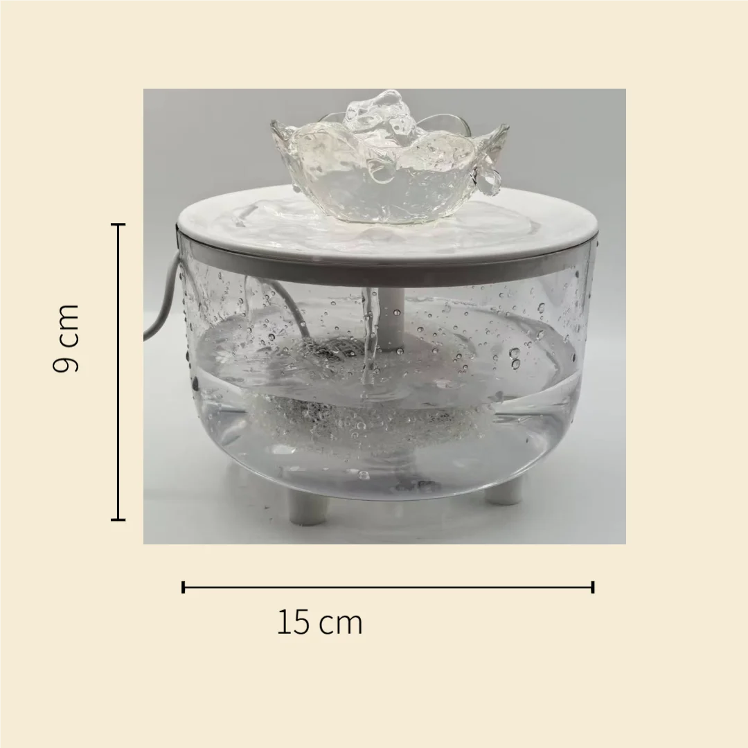 Nueva fuente de agua USB para gatos, filtro automático, bebedero transparente para gatos, dispensador de agua de filtrado de recircular antiseco con bomba - imagen 3