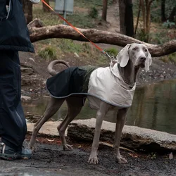 Chaqueta impermeable reflectante para perros grandes – Transpirable y cómoda