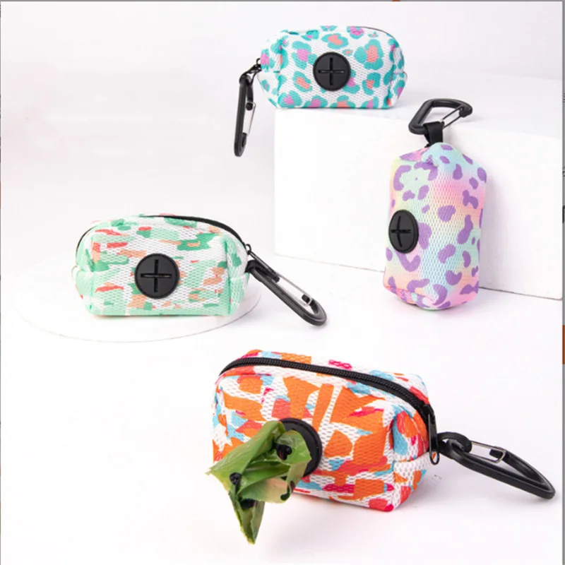 Dispensador portátil de bolsas para cacas de perro, diseño alegre - imagen 4