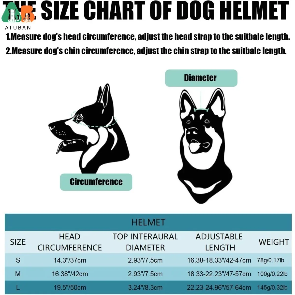 ATUBAN Cool Pet Casco de motocicleta: gafas ligeras y diseño de orificios para las orejas, protección elegante para perros pequeños, montar y conducir - imagen 5