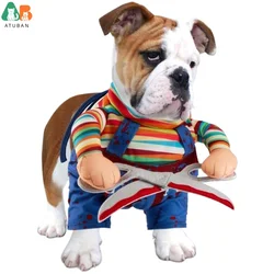 Disfraz de Halloween muñeca tijeras ajustable para gatos y perros