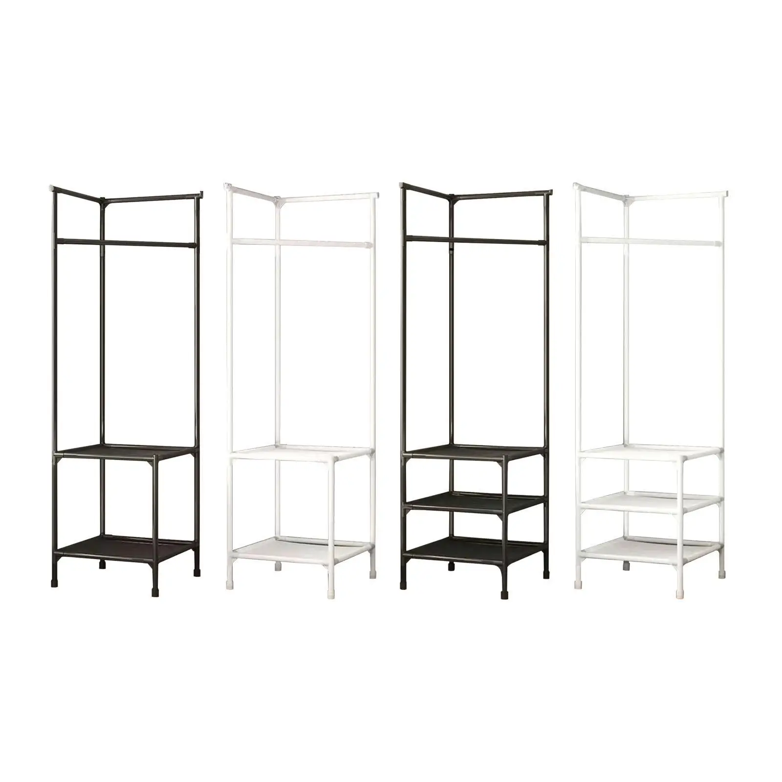 Coat Rack Space Saving Sweaters Jackets Dorm Freestanding Hanger Floor Bedroom Shelf Dressing Room Skirts Shirts Storage Shelf